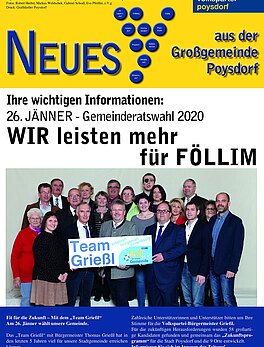 Wir für unser FÖLLIM. Blättern Sie Online und erfahren Sie alles wissenswerte zur Gemeinderatswahl 2020 für Föllim